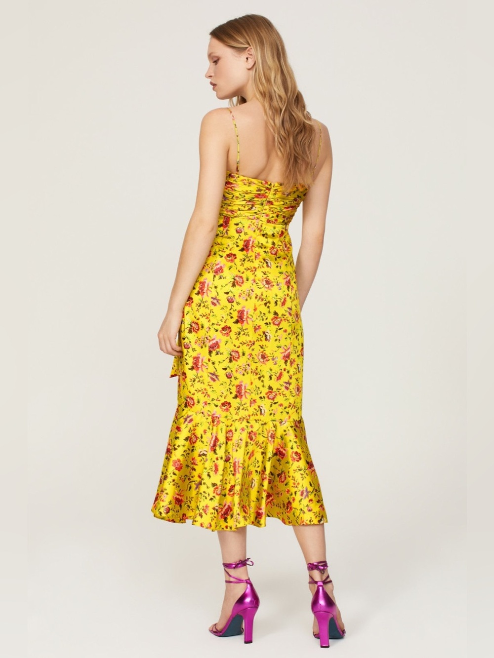 NWT Cinq à Sept Provence Katz Ruched Midi Dress sz 8 000/294 - Picture 10 of 16